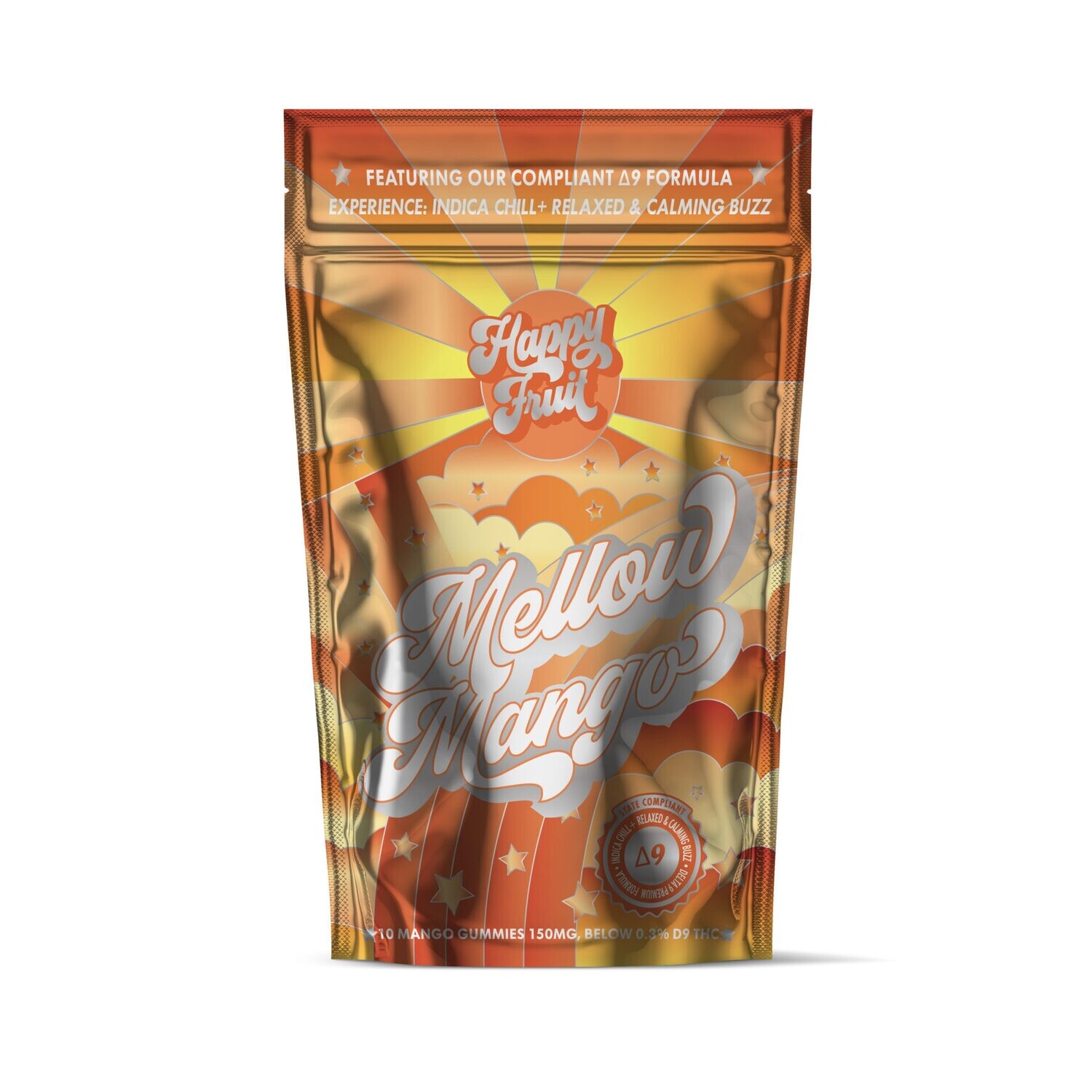 Happy Fruit Delta 9 THC Mellow Mango Gummies